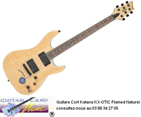 Guitare Cort Katana KX-OTIC Flamed Naturel